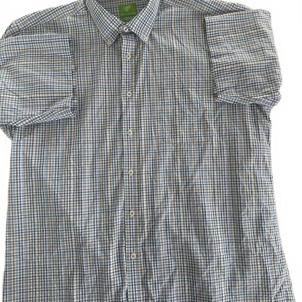 Forsyth of Canada Men's Checked Short Sleeve Non Iron - XL